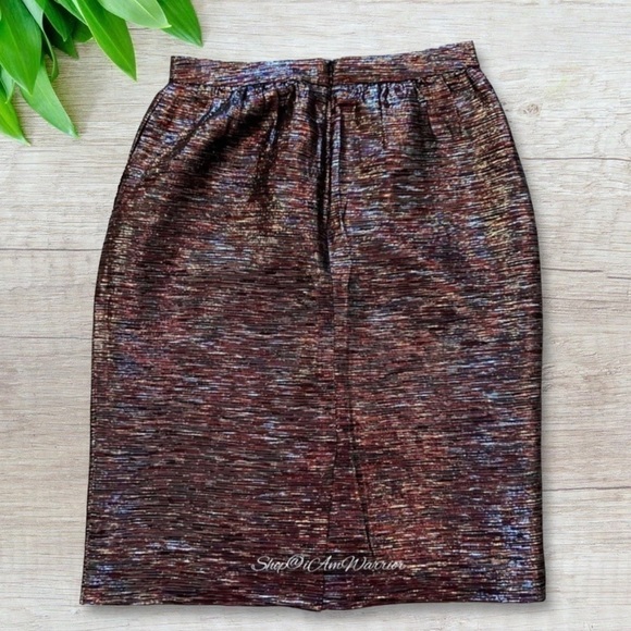 J.Crew Collection multicolor metallic tinsel pencil skirt *shop@iAmWarrior - Picture 6 of 11